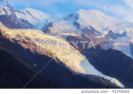 Mt. Blanc seen from Chamonix 45548085
