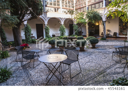 Cafe or place for rest in patio in Alhambra 45548161