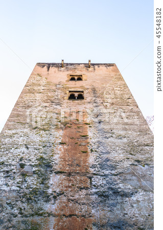 View of tower of fortress in Alhambra, Granada View of tower of fortress in Alhambra, Granada 45548182