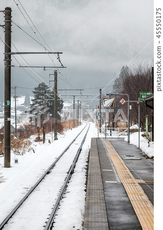 Scenery of snowy country Scenery of snowy country 45550175