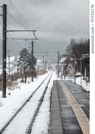 Scenery of snowy country Scenery of snowy country 45550176