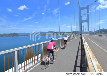 Bicycle Ehime running along the Shimanami Kaido 45550960