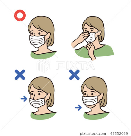 How to put on a mask-women 45552039