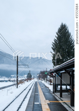 Scenery of snowy country Scenery of snowy country 45553664