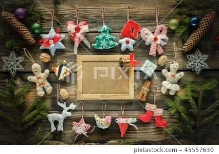 Frame 2019, Homemade Christmas toys, Christmas decorations, wood Frame 2019, Homemade Christmas toys, Christmas decorations, wood 45557630