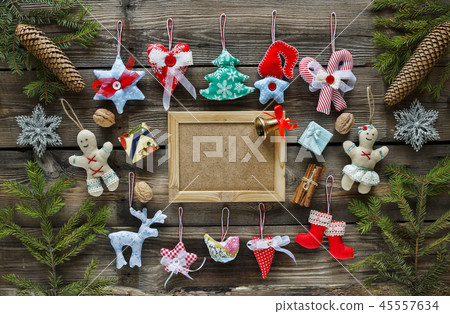 Frame 2019, Homemade Christmas toys, Christmas decorations, wood 45557634