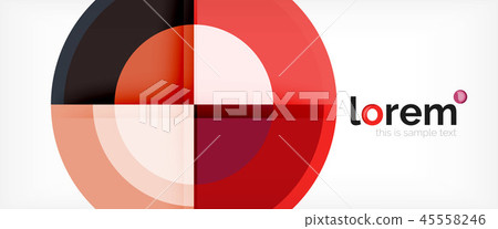 Circle abstract background, geometric modern design template 45558246
