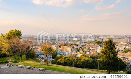 City at dusk (autumn) 45559691