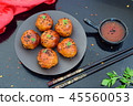 Spicy chicken balls in sweet chilly glazur  45560053