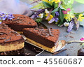 No bake cake, biscuit base with cocolate ganash 45560687