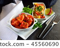 Chicken stew with pineapple and chili tomato sauce 45560690