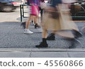 People walking in blurred motion 45560866