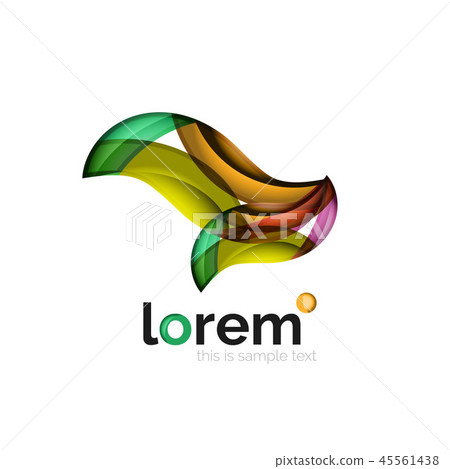 Geometric convergence vector business icon 45561438