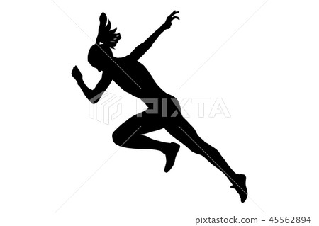 start running faster woman 45562894