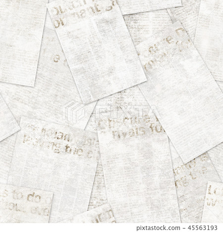 Newspaper Old Vintage Grunge Collage Texture Stock Photo