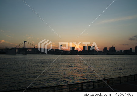 Sunset in Tokyo Bay 45564463