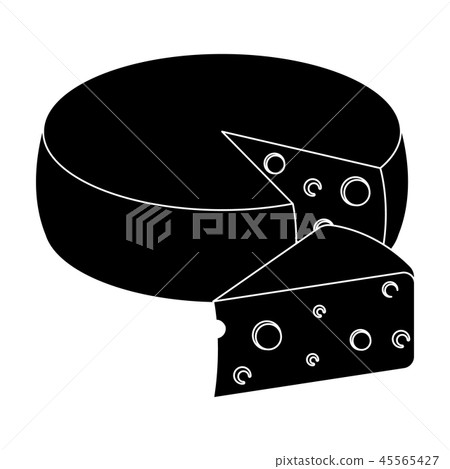 A real Belgian cheese.The dark Belgian wolf. Belgium single icon in black style vector symbol stock 45565427