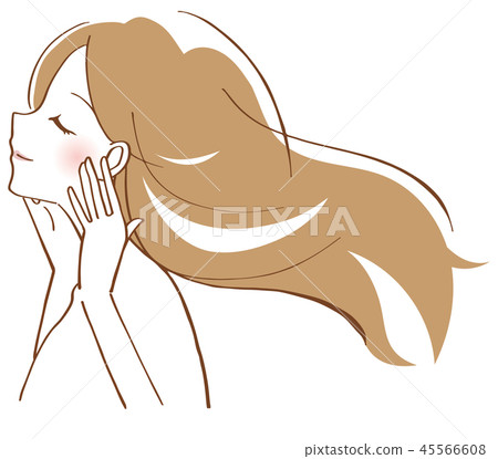 Hair beauty beauty woman illustration 45566608