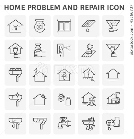 home problem icon home problem icon 45566737