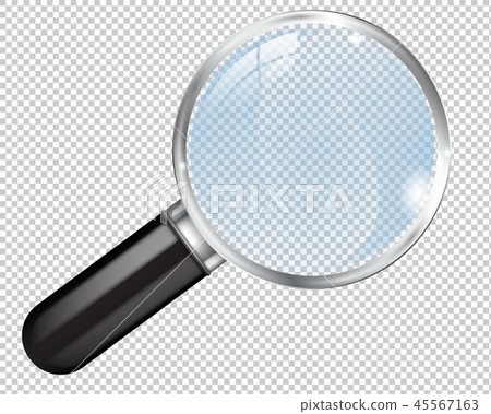 Transparent magnifying glass 45567163