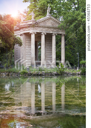 Rome, Italy. Temple of Esculapio in Villa Borghese Rome, Italy. Temple of Esculapio in Villa Borghese 45568753