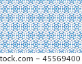hexagon abstract blue snowflakes 45569400