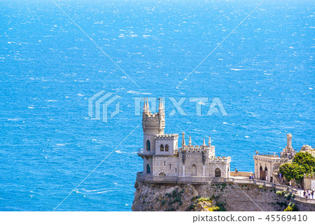 Castle Swallow's Nest in Black Sea, Crimea, Russia 45569410