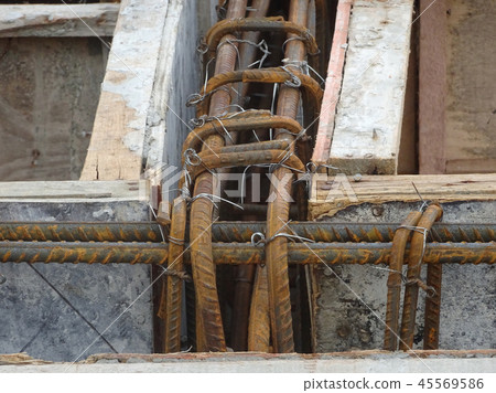 Reinforcement bar and timber form work Reinforcement bar and timber form work 45569586