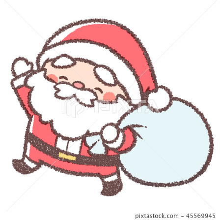 Santa Claus with a gift 45569945