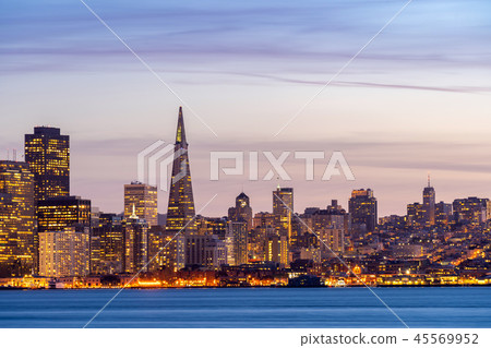 San Francisco downtown skyline San Francisco downtown skyline 45569952