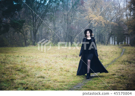 Woman on the road Woman on the road 45570804