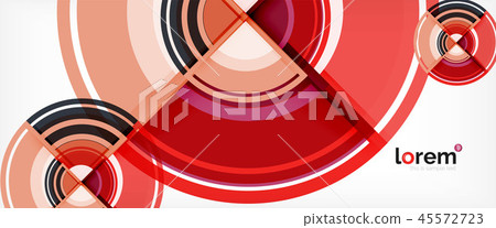 Circle abstract background, geometric modern design template 45572723