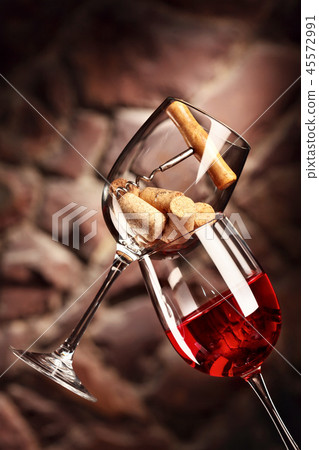 Fancy Glass of Red Wine Stock Photo by ©scukrov 19841093