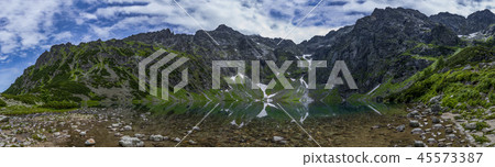 Panorama vien of the Rysy i Tatra Mountains 45573387