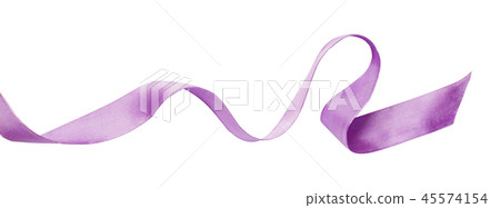 Curled lilac silk ribbon Curled lilac silk ribbon 45574154