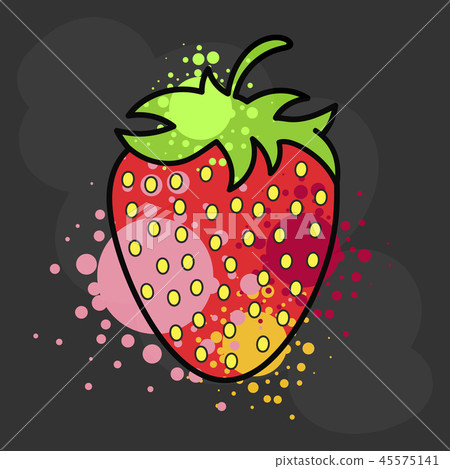 Juicy strawberry tasty berry creative approach. Juicy strawberry tasty berry creative approach. 45575141