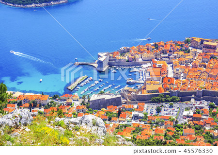 Europe, Croatia, Dubrovnik, Mount Srđ, Srđ Viewpoint 45576330