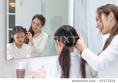 Parent and child, mom, daughter, parent daughter, smile 45577829