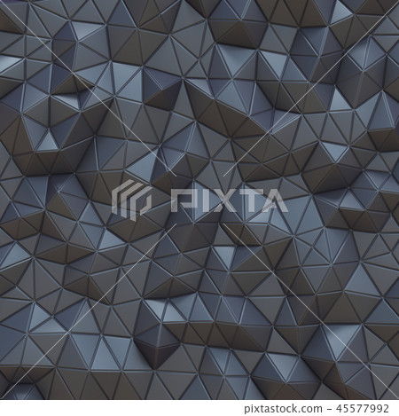 Black modern abstract triangle background 3D - Stock Illustration ...