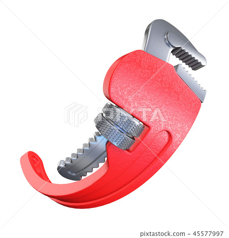 Impossible curved pipe wrench 3D 45577997