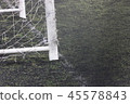 goal an line in soccer field 45578843