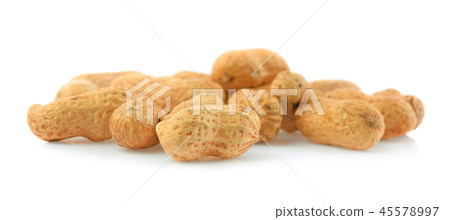 peanut isolated on white background. peanut isolated on white background. 45578997