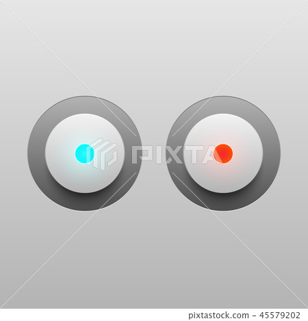 LED light buttons on gray background - Stock Illustration [45579202 ...