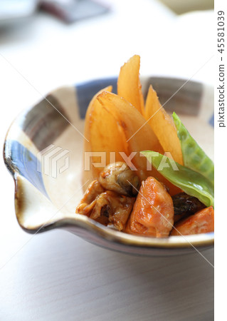 Japanese food bolied head fish with sauce Japanese food bolied head fish with sauce 45581039
