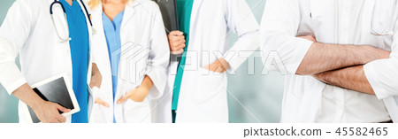 Doctor working in hospital with other doctors. Doctor working in hospital with other doctors. 45582465