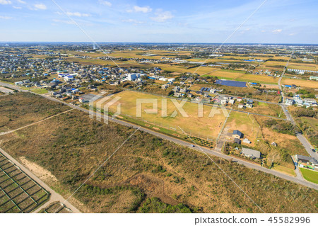 Aerial view near Sakai city fielder 45582996