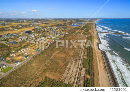 Aerial view near Sakai city fielder 45583001