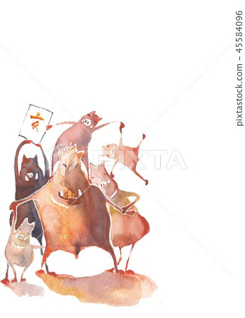 新年卡的材料 45584096