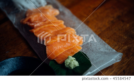 Japanese food sashimi salmon Japanese food sashimi salmon 45584547