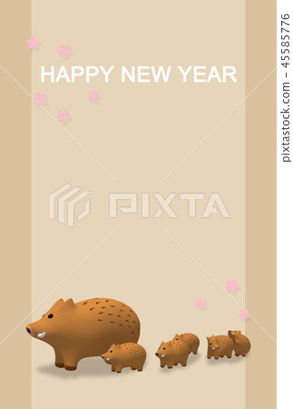Happy New Year's card 5 Happy New Year's card 5 45585776